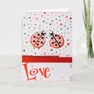 Liebe Bug Valentine's Day Card Feiertagskarte