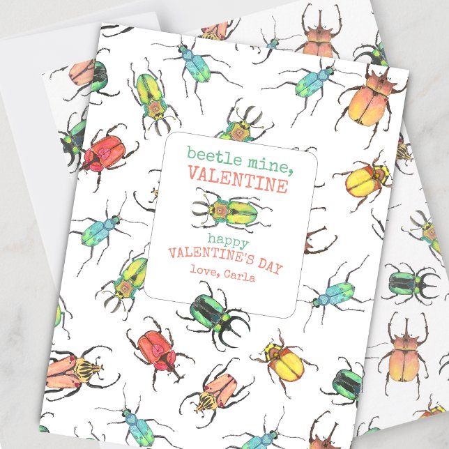 Liebe Bug Valentine's Day Card Feiertagskarte (Von Creator hochgeladen)