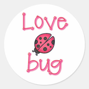 LIEBE BUG VON SHARON SHARPE RUNDER AUFKLEBER