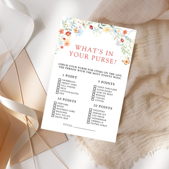 Liebe Bug Whats in Your Purse Baby Shower Game (Von Creator hochgeladen)