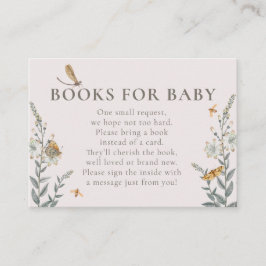 Liebe Bug Wildblume Bücher für Kinderdusche Begleitkarte