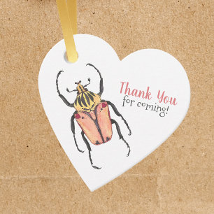 Liebe Bugs Käfer Danke Ihnen für Tags Geschenkanhänger