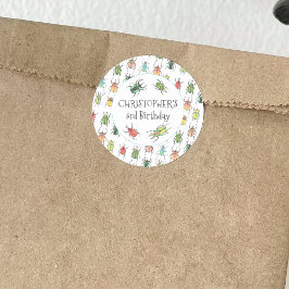 Liebe Bugs Käfer Kindergeburtstag Runder Aufkleber