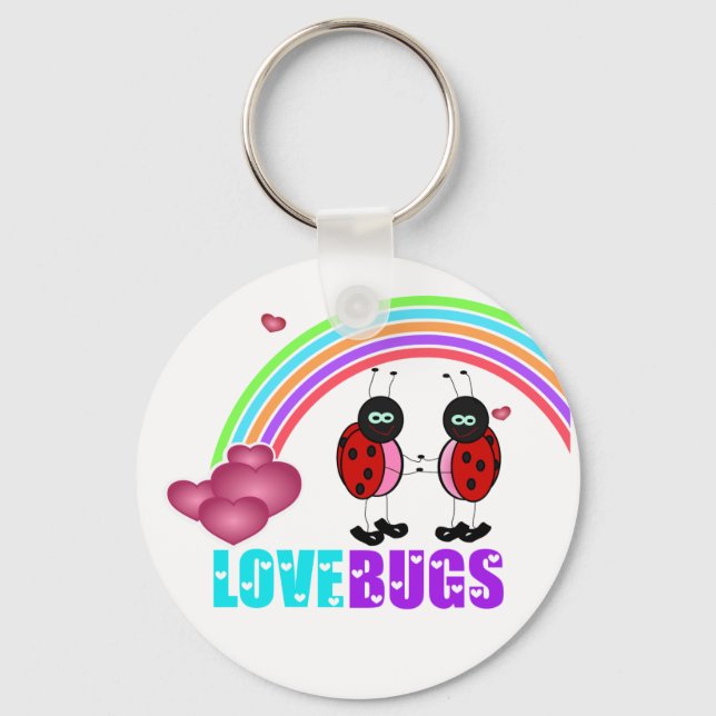Liebe bugs Valentinstag Schlüsselanhänger (Vorderseite)