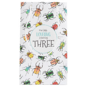 Liebe Bugs Wasserfarbenkäfer mit Herz-Medium-Gi Kleine Geschenktüte