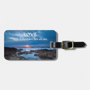 Liebe Builds Bridge benutzerdefinierte Gepäckmarke Gepäckanhänger