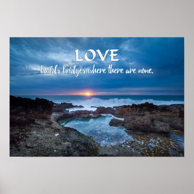 Liebe Builds Bridges Poster (Vorne)