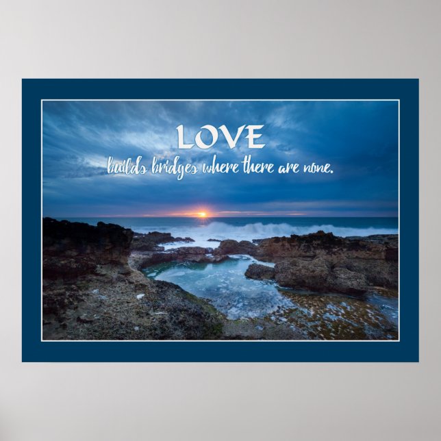 Liebe Builds Bridges Poster (Vorne)