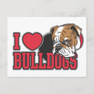 Liebe Bulldogs Postkarte