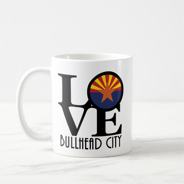 LIEBE Bullhead City 11oz Kaffeetasse (Links)