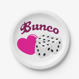 Liebe Bunco Pappteller