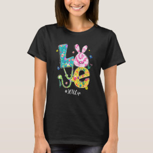 Liebe Bunny Icu Nurse Ostertag Pflege Stethoscop T-Shirt