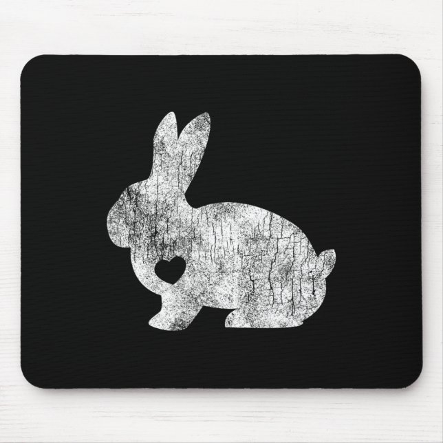 Liebe Bunny Rabbit Lover Tierbesitzer Ostergi Mousepad (Vorne)