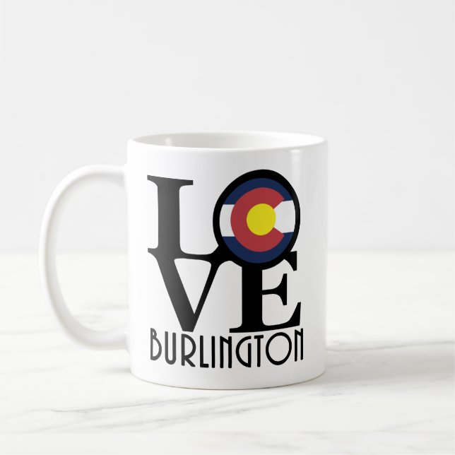 LIEBE Burlington Colorado 11oz Kaffeetasse (Links)