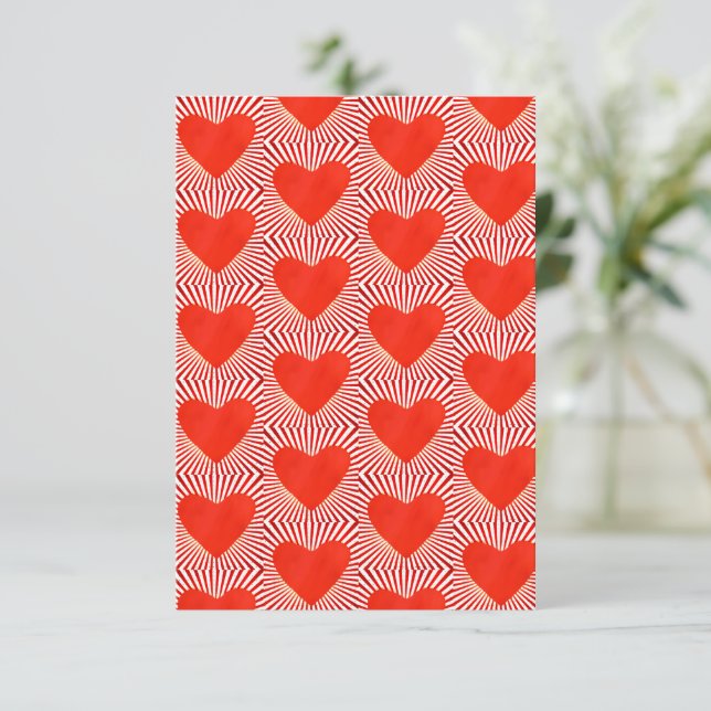 Liebe Burst Karte (Stehend Vorderseite)