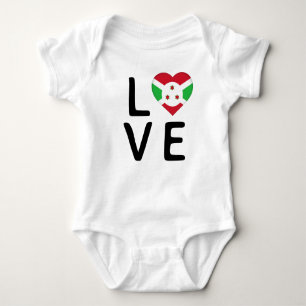 Liebe - Burundi-Flagge Baby Strampler