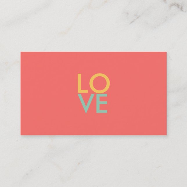 Liebe Business Cards Visitenkarte (Vorderseite)