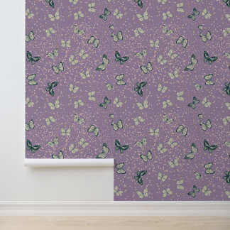 Liebe Butterfly - Lavendel Tapete