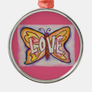 Liebe Butterfly Word Geschenk Urlaub Ornament