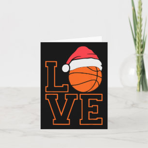 Liebe Bysketbyll Team Fan Hat Christmas Bysketbyll Karte
