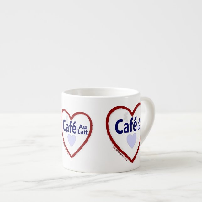Liebe Café Au Lait - Espresso Tasse (Vorderseite Rechts)