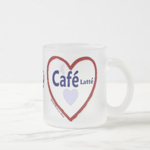 Liebe Café Latté - Mattierte Tasse