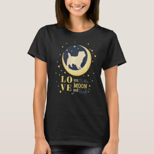 Liebe Cairn Terrier zum Mond T-Shirt