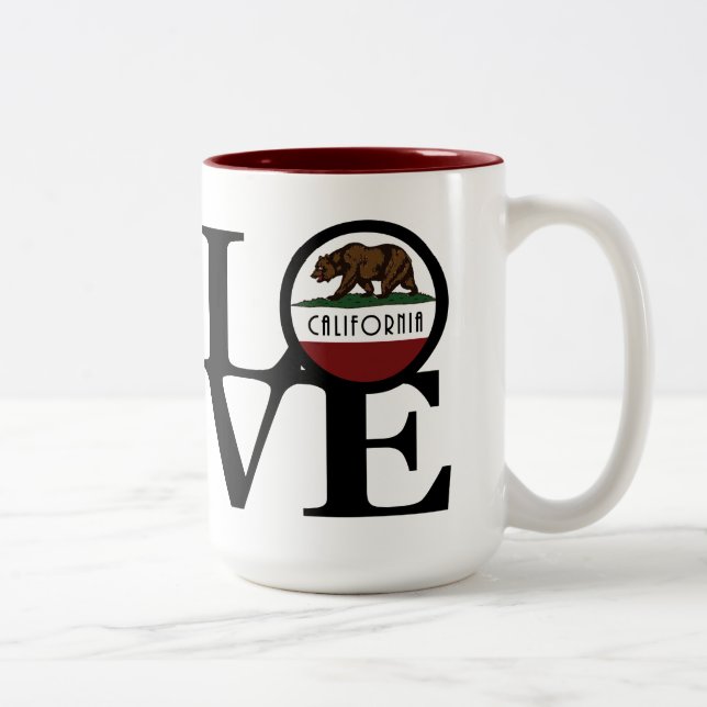 LIEBE California 15oz Zweifarbige Tasse (Rechts)