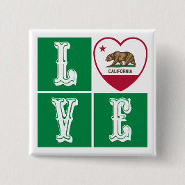 Liebe California State Flag Herbst Prix Button