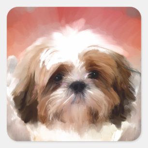 Liebe calls_Painting.jpg Quadratischer Aufkleber