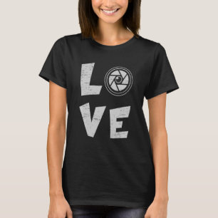 Liebe Camera Lover Fotojournalist T-Shirt