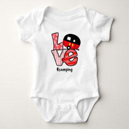Liebe Camping #Camping Baby Strampler