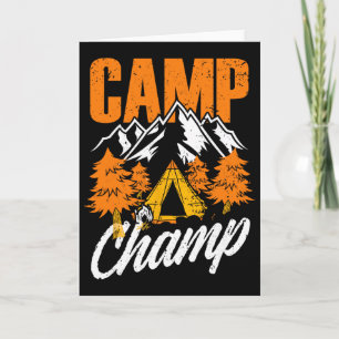 Liebe Camping-Wortspiele Camp Champ Wandern Bergst Karte