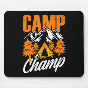 Liebe Camping-Wortspiele Camp Champ Wandern Bergst Mousepad