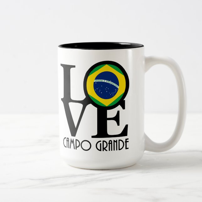 LIEBE Campo Grande 15oz Zweifarbige Tasse (Rechts)