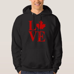 Liebe Canada Maple Leaf 2022 Vintager Kanada Tag Hoodie