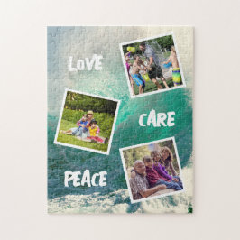 Liebe Care Peace | Familienfotomaterial | Ozean Puzzle