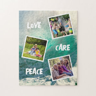 Liebe Care Peace   Familienfotomaterial   Ozean Puzzle