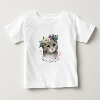 Liebe Cat Baby Baby T-shirt