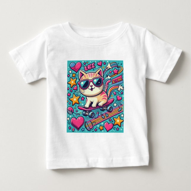 Liebe Cat Baby T-shirt (Vorderseite)