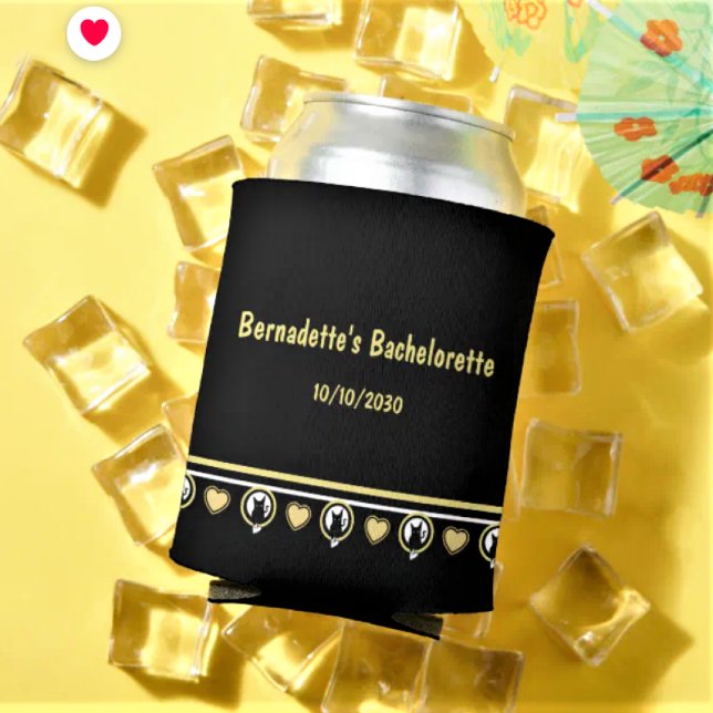 Liebe Cat Can Cooler entworfen von Adiela Akoo Dosenkühler (Can Coolers - CUSTOMIZE it! Shop the Love Cat Collection for more favors and party supplies )