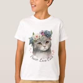 Liebe Cat Kid Boy T-Shirt