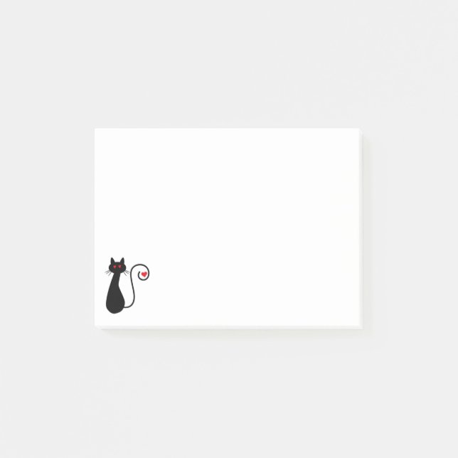 Liebe Cat Notepad Post-it Klebezettel (Vorderseite)