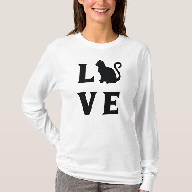 Liebe Cat T-Shirt (Vorderseite)