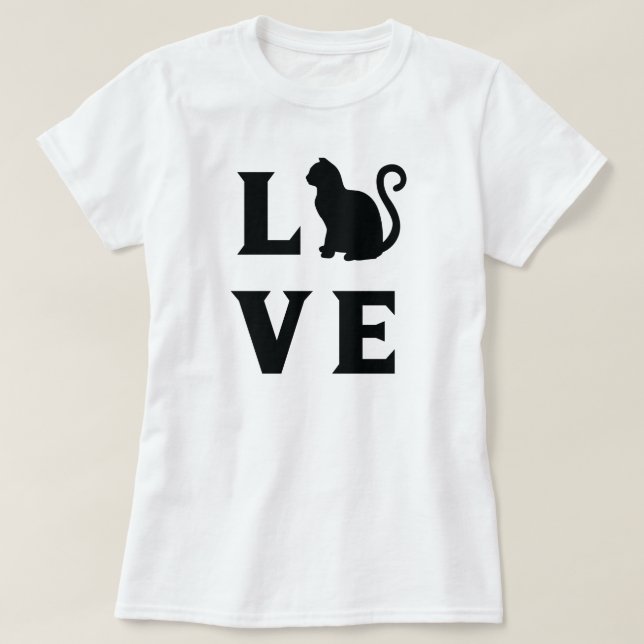 Liebe Cat T-Shirt (Design vorne)