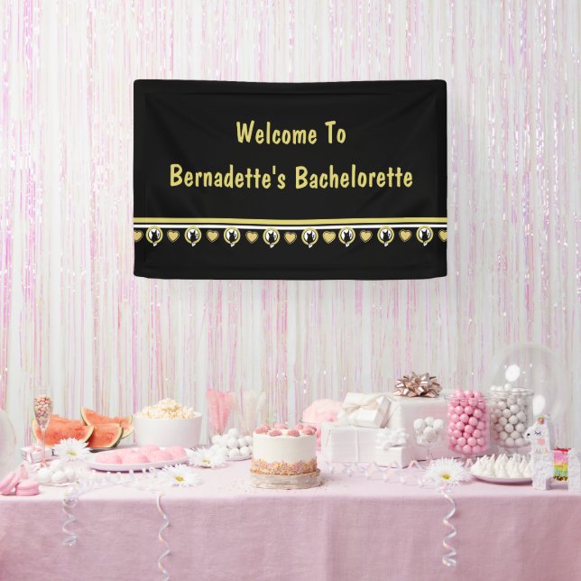 Liebe Cat Willkommensbanner von Adiela Akoo Banner (Party)