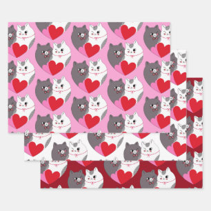 Liebe Cats Collection Geschenkpapier Set