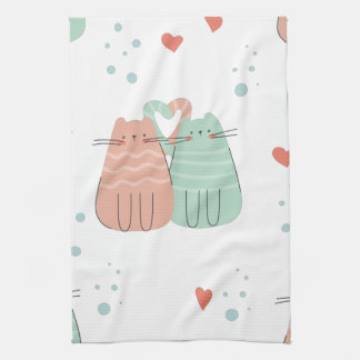 Liebe Cats DesignGeschirrtuch Geschirrtuch