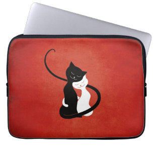Liebe Cats Niedlich Red Laptopschutzhülle