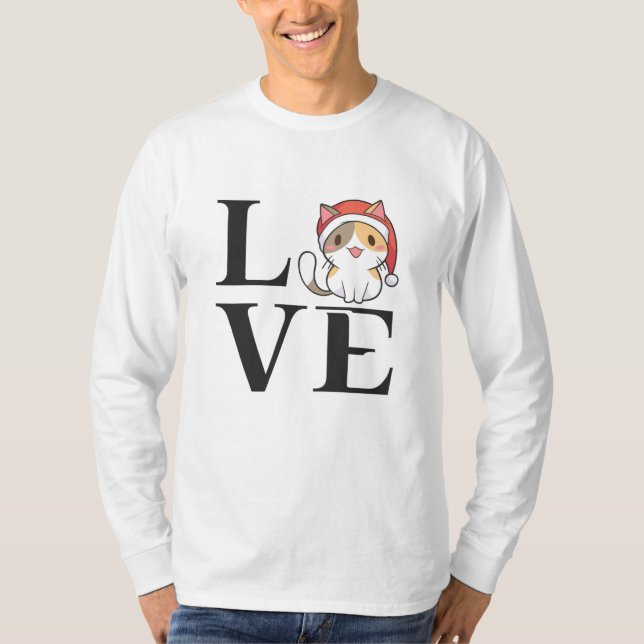 Liebe Cats - Santa Kitten T-Shirt (Vorderseite)